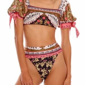 agua bendita lilith antique bikini set